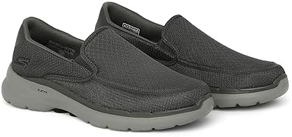Skechers Men's Gowalk 6-Elastic Stretch Slip-On Athletic Performance Walking Shoe, Charcoal, 10 | Image 1