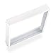 POPP® Kit de Superficie para Panel 30x30 con Marco blanco Fabricado en Aluminio, Kit para Techos - Accesorios Led (30x30cm)