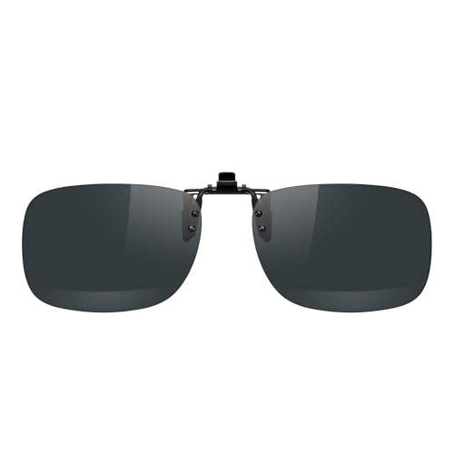 Image of MERRY'S Polarized Clip on Sunglasses Flip Up Metal Clip Attachments for Prescription Glasses