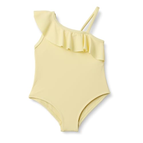 Image of Amazon Essentials Girls and Toddlers' Asymmetric Frill One-Piece Swimsuit
