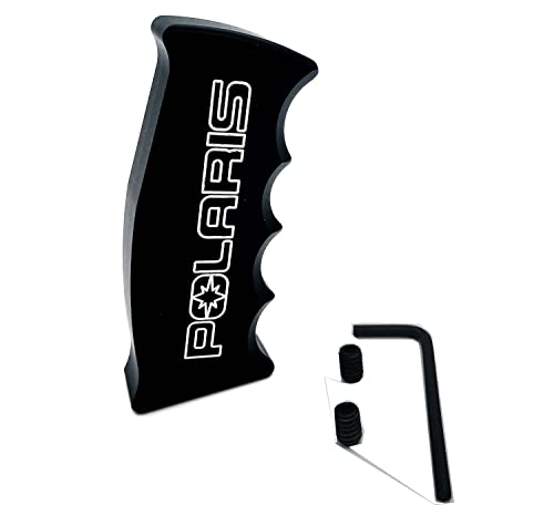 Custom Billet Pistol Grip Shift knob Shifter Polaris RZR Ranger Sportsman Made 6061 Aluminum (Black Anode)