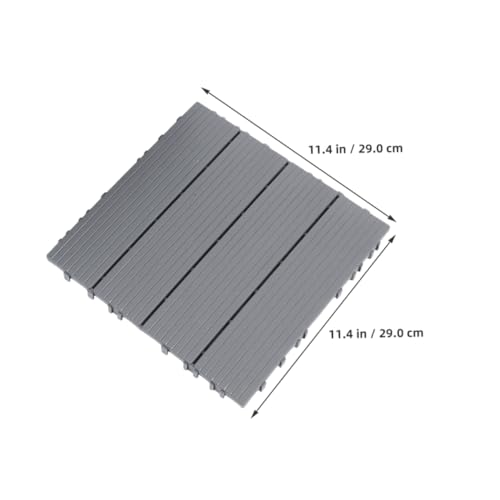Baldosas de plástico Uonlytech antideslizantes para terraza exterior y patio 2
