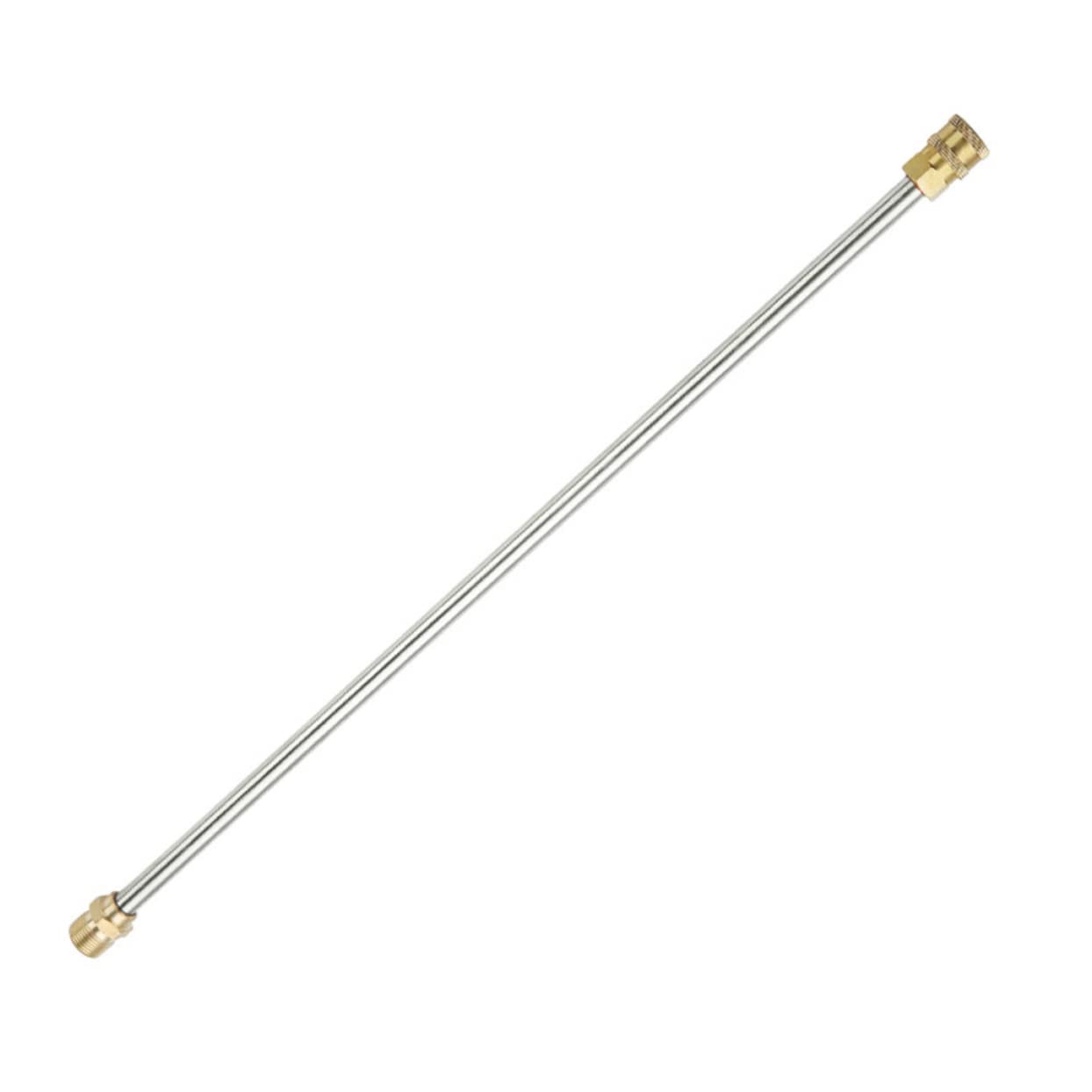 Mikikit Pressure Washer Wand Extension Pole 17'' M22 to 14mm Adapter Car Garden Use