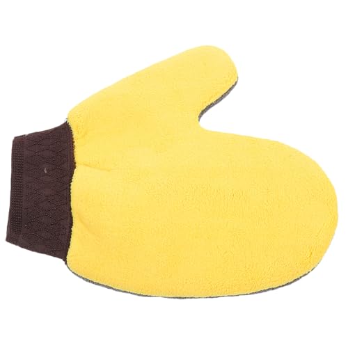 Generic Guante de Lavado para Coche de Microfibra Suave Arañazos Doble Cara Fácil Uso y Limpieza para Carrocería y Hogar