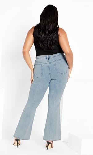 City Chic Women's Plus Size Harley Lover Bootleg Jean3