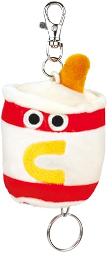 [スケーター] リール付 ぬいぐるみ キーホルダー バーガーコンクス ドリンク ZRNK1-A