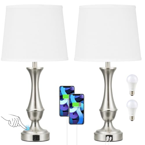 Seealle LAMP 0407123 Touch Lamps For Bedrooms Set Of 2 - Nightstand Table Lamp cover