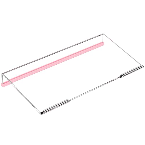 Richboom Computer Keyboard Stand for Desktop, 11.8' Tiny Clear Acrylic Keyboard Riser 78 Keys...