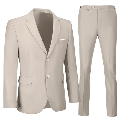 Terno masculino 2 pe&ccedil;as para homens blazer slim fit casamento baile smoking conjunto de cal&ccedil;as
