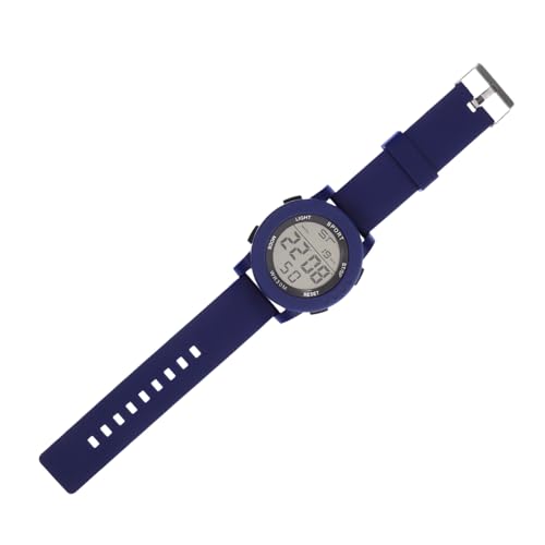 LRXIYODE Reloj Digital Multifuncional para Estudiantes Resistente al Agua con Pantalla y Correa Ajustable Azul para Diario
