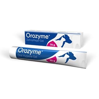 Ecuphar Orozyme Gel dentale | 70 g | Gel dentale per cani e gatti | Per la cura quotidiana dei denti | Contro la placca, l'alitosi e il tartaro