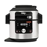 Ninja Foodi MAX Multicooker, Coperchio SmartLid, 12 Funzioni, Cottura Intelligente, 7.5L, Pentola a Pressione, Friggitrice ad Aria, Cottura a Vapore, Lenta, Acciaio Inox, OL650EU