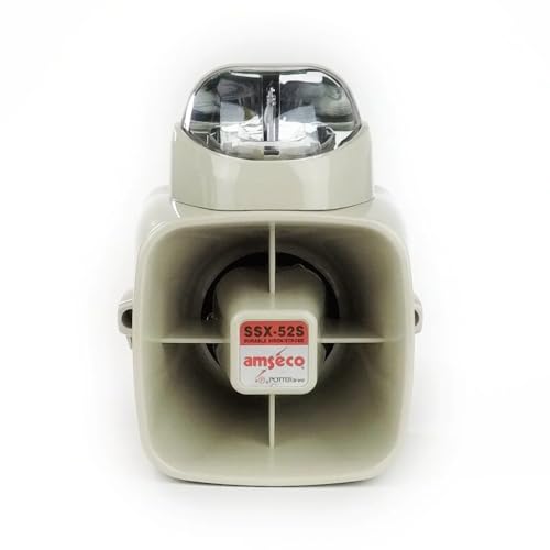 AMSECO POTTER SSX52SC SIREN AND STROBE COMBINATION - CLEAR