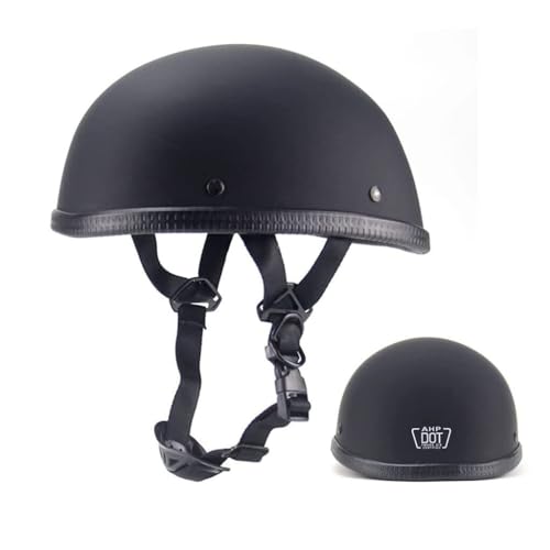 Casco de moto media concha estilo gorro calavera ultra delgado 2