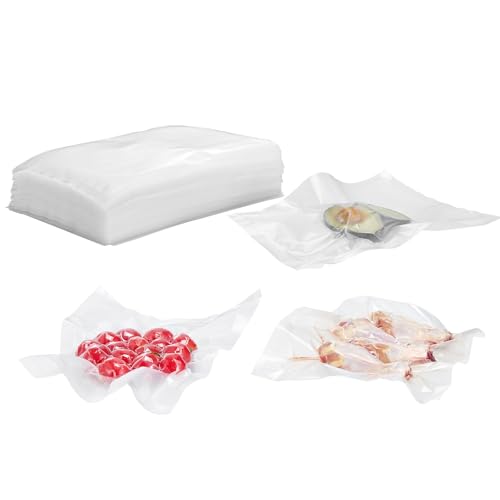 Bolsas selladoras al vacío, 20 x 30,5 cm, duraderas, con sellado a comidas, material de grado alimenticio, sin BPA, 200 bolsas de sellado al vacío para ahorro de alimentos, bolsa de almacenamiento
