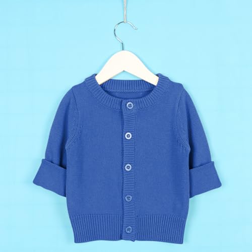 Kids Knitted Cardigan Sweaters Baby Toddler Casual Solid Color Button Up Sweaters Boys Girls Crewneck Coat2