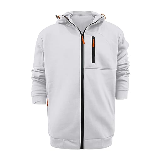 Mens Full Zip Pullover Hoodies with Zipper Pockets Long Sleeve Hooded Sports Sweatshirt Loose Casual Winter Jackets3