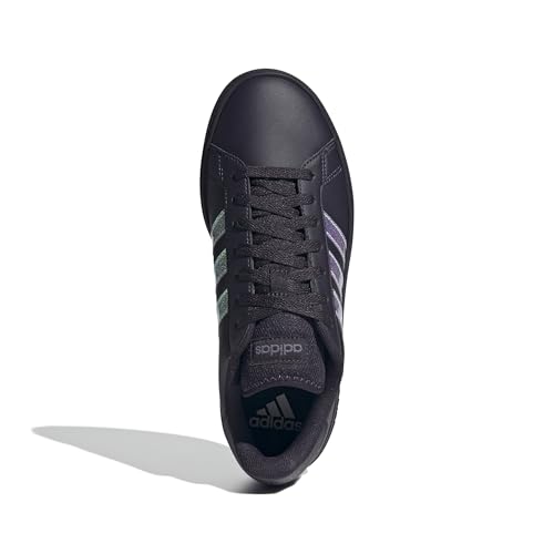 adidas Damen Grand Court Base 2.0 Shoes Schuhe, Aurora Black/Aurora Black/Shadow Violet, 41 1/3 EU