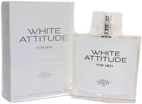 White Attitude by Deray, 3.4 oz Eau De Toilette Spray for Men