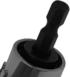 2Pcs 105 Adaptateur de perceuse à angle droit de degré, adaptateur de vissage à puissance de conduite avec 1/4-inch Hex Quick Change Drive, fixation de foret à angle pour le travail étroit Space(Noir)