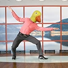 MOLEZU Duck Head Mask for Adult Halloween Deluxe Latex Animal Mask Novelty Duck Bill Costume. (Yellow) - Image 6