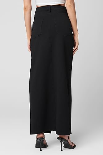 [BLANKNYC] Womens Ponte Maxi Skirt with Front Slit3