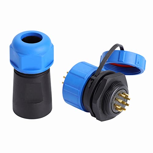 Conector de aviación resistente al agua SP21 9 pines miniatura 7