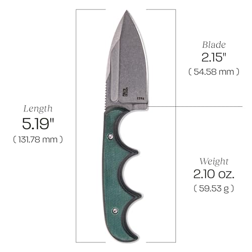 Couteau de cou CRKT Minimalist Spear Point compact avec étui et cordon - 6
