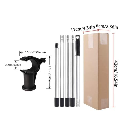 Abridor de ventanas con varilla tiradora ideal para autocaravanas y techos 6