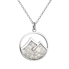 Circle Necklace-White Howlite