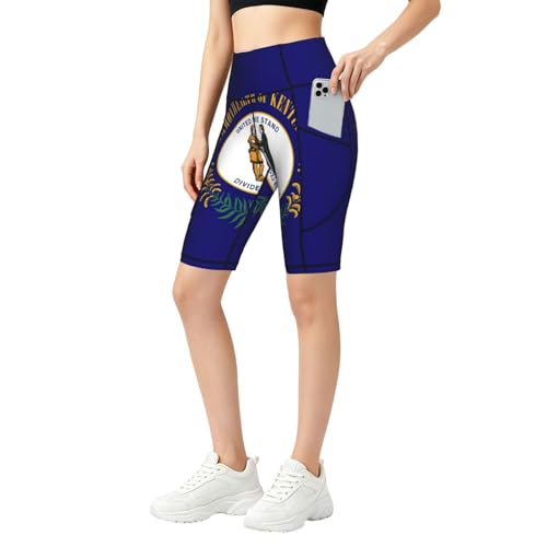 Legging imprimé Kentucky taille haute pantalon de yoga doux et stretch pour femme