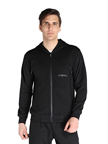 Image of CHKOKKO Men Winter Sports Running Zipper Stylish Jacket LightGrey M