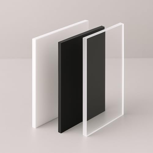Placas de Metacrilato, Corte a Medida, Espesor y Medidas personalizables, Disponible en Transparente, Blanco y Negro