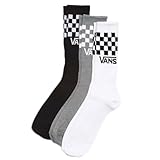 Vans Classic Check Crew Logo, Black/White, L, schwarz/weiß, L