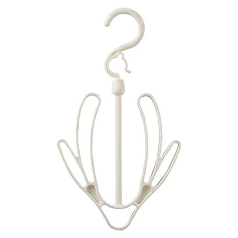Clothes Airer 3 Loaded Multi-purpose Shoe Rack Balcony Small Hanger Hanging Shoe Rack Double Hook Outdoor Shoe Hook Storage Hanging Shoe Rack FANJIANI (Color : White) Cover