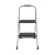 Cosco Two Step Big Step Folding Step Stool with Rubber Hand Grip, Grey Gray