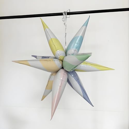 Image of 4pcs Sweet Candy Balloons Macaron Candy Balloon Explosion Star for Candy Party Decorations Christmas Party Decor for Kids Candyland Party Decoration Sweet Candy Baby Shower Supplies