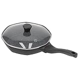 Sartén para Cocinar, Sartén con Revestimiento Antiadherente sin Humos Aceitosos Calentamiento Uniforme para Estufa de Gas para Estufa Eléctrica de Cerámica(S)