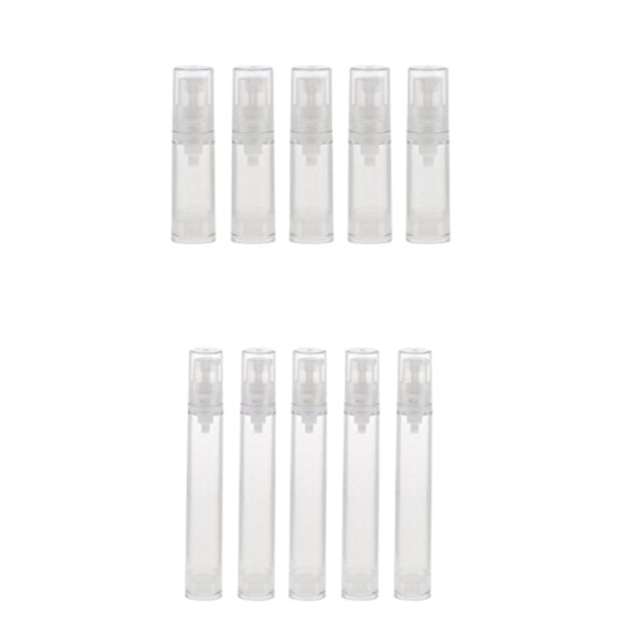 10 Piece 5 & 15ml Pump Press Empty Tubes for Cosmetic Cream