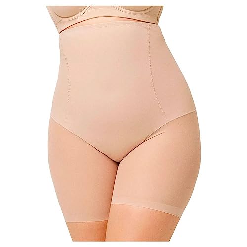 YSABEL MORA - Faja Alta Abdominal Reductora, Compresión Media, Tejido de Tul, Moldea y Define la Silueta, Ideal para Uso Diario, Confort y Sujeción, Nude, Control de Abdomen y Cintura