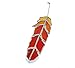 Phoenix Fire - Handmade Red and Orange Feather Stained Glass Sun Catcher