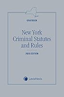 New York Criminal Statutes and Rules 2009 1522181555 Book Cover