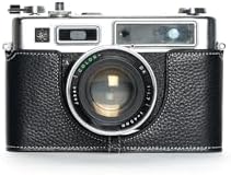 Handmade Genuine Real Leather Half Camera Case Bag Cover for Yashica Electro 35 GS/GSN/GT/GTN Black Color