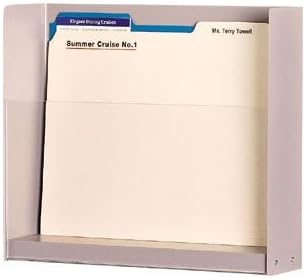 One Pocket Double Capacity Medical & File Chart Holder Steel Shell Finish: Soft White, Wooden Rib Finish: Oak