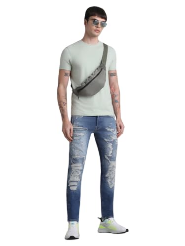 Image of Jack & Jones Men's Slim Fit Jeans | Low Rise | Jeans for Men