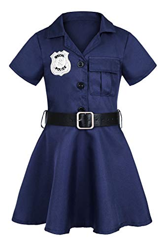 Disfraz de policía para niñas 9-10 años miniatura 2