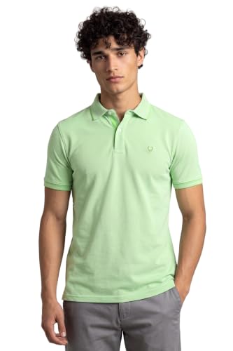 Allen Solly Men’s Pastel Polo T‑Shirt – Bird’s Eye Knit, Soft Cotton‑Blend, Regular Fit, Half‑Sleeve Casual Wear