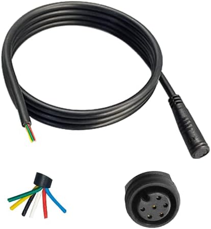 Miniatura 2 de MUSELK Cable de extensión Ebike Julet machohembra 2pin3pin4pin5pin6pinesDIY cable de enchufe impermeable para exhibición de bicicleta eléctrica,