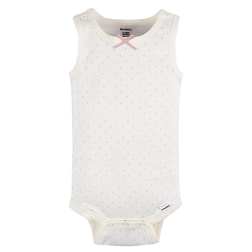 gerber baby girls multi-pack sleeveless onesies bodysuit