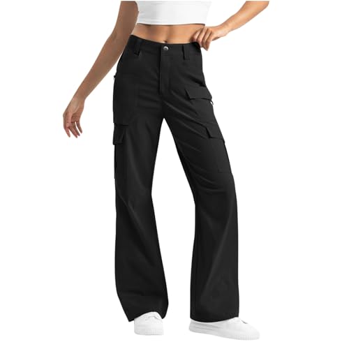 Cargo Pants for Women High Waisted Wide Leg Hiking Pant Casual Stretchy Lightweight Trousers Multi Pockets Outdoor2